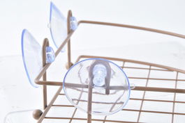 DKD Home Decor Estante Moderno Baño Naranja Gris 20 x 7 x 27 cm (4 Unidades)