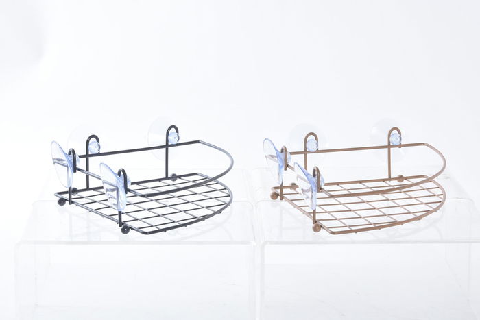 DKD Home Decor Estante Moderno Baño Naranja Gris 20 x 7 x 27 cm (4 Unidades)