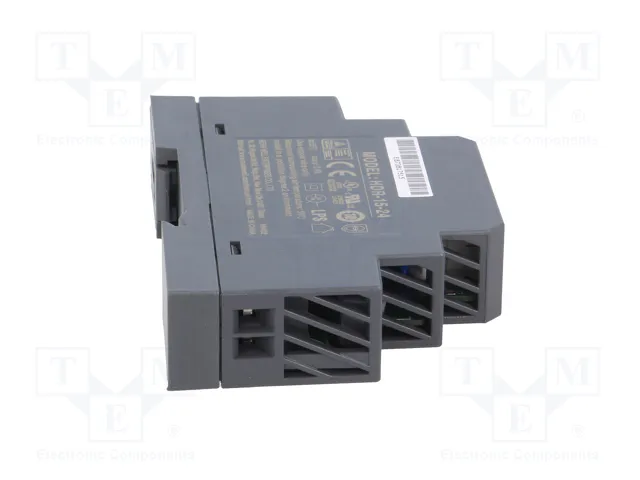 MEAN WELL HDR-15-24 Alimentador de impulso 24VDC 15W para carril DIN MEAN WELL HDR-15-24 Alimentador de impulso 24VDC 15W para carril DIN