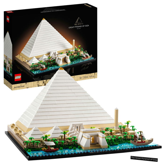 LEGO Architecture Gran Pirámide de Guiza 21058 Juego Construcción 1476 Piezas