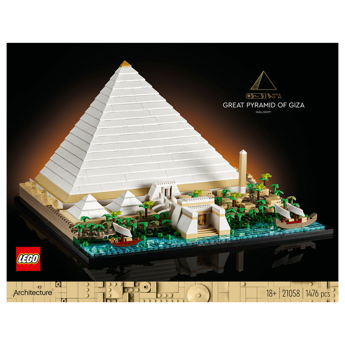 LEGO Architecture Gran Pirámide de Guiza 21058 Juego Construcción 1476 Piezas