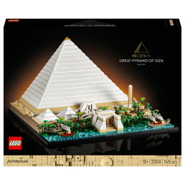 LEGO Architecture Gran Pirámide de Guiza 21058 Juego Construcción 1476 Piezas