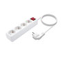 Aisens Regleta de 4 Tomas con Interruptor, Cable 1.4m, Blanco