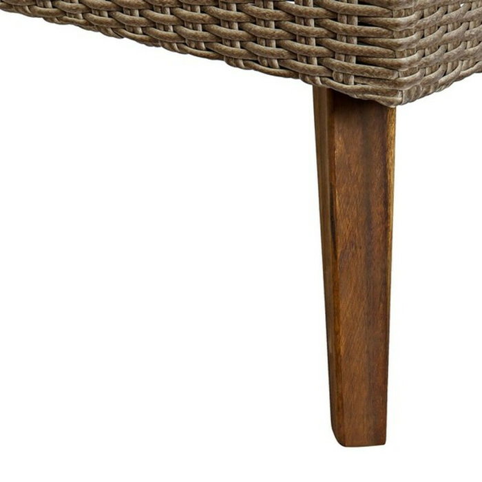 DKD Home Decor Set de 4 Sofá Terraza y Jardín Beige Gris Ratán Sintético, Madera, Acero, Cristal 137 x 66 x 73 cm DKD Home Decor Set de 4 Sofá Terraza y Jardín Beige Gris Ratán Sintético, Madera, Acero, Cristal 137 x 66 x 73 cm