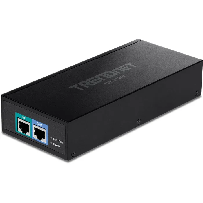 Trendnet TPE-319GI Inyector 10G PoE++ para Ethernet de 10 Gigabits - Convierte un Puerto no PoE en Puerto PoE++ y Suministra hasta 90W