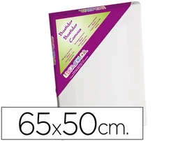 Liderpapel Bastidor Lienzo de Algodón 100% 65x50 cm con Bordes de Madera