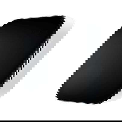 Yealink RoomSensor Pro - Sensor de Sala Multifuncional para Teams, Mide Calidad de Aire (VOC), Humedad, Luz y Temperatura, Inalambrico y Alambrico, Negro/Blanco, 98 mm