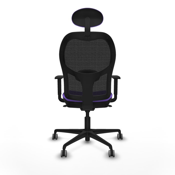 PIQUERAS Y CRESPO Silla de oficina Jorquera Sincro, Tela Lila y Malla Negra PIQUERAS Y CRESPO Silla de oficina Jorquera Sincro, Tela Lila y Malla Negra