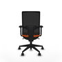 PIQUERAS Y CRESPO Silla de oficina Horna Naranja y Negro