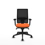 PIQUERAS Y CRESPO Silla de oficina Horna Naranja y Negro