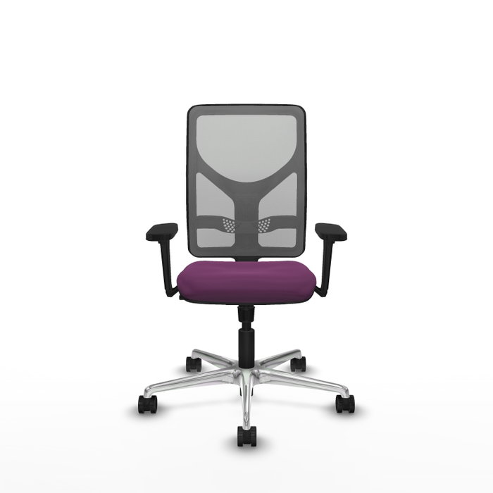 PIQUERAS Y CRESPO Silla de oficina Motilla con Mecanismo Sincro Morado y Gris
