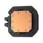 DEEPCOOL LM360 Kit de refrigeración líquida con pantalla IPS de 2,4 pulgadas y 3 ventiladores RGB, Negro