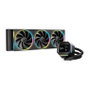 DEEPCOOL LM360 Kit de refrigeración líquida con pantalla IPS de 2,4 pulgadas y 3 ventiladores RGB, Negro