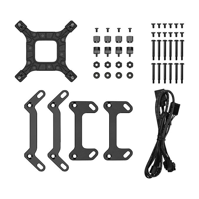 DEEPCOOL LM360 Kit de refrigeración líquida con pantalla IPS de 2,4 pulgadas y 3 ventiladores RGB, Negro