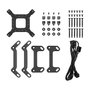 DEEPCOOL LM360 Kit de refrigeración líquida con pantalla IPS de 2,4 pulgadas y 3 ventiladores RGB, Negro