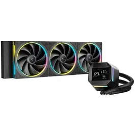 Deepcool Refrigeración Líquida AIO R-LM360-BKDMMC-1 - Radiador de 360 mm - Pantalla IPS de 2.4 Pulgadas - Negro - Bomba de 6ta Generación (2500-3400 RPM)
