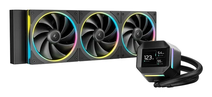 DeepCool LM360 Kit de Refrigeración Líquida para CPU 360mm, 3 Ventiladores ARGB de 120mm PWM, Compatible con Intel LGA 1700/1200/115x y AMD AM5/AM4 - Negro