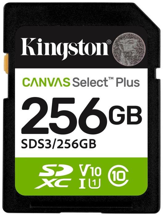 Kingston Canvas Select Plus 256 GB SDXC Gen3 Kingston Canvas Select Plus 256 GB SDXC Gen3