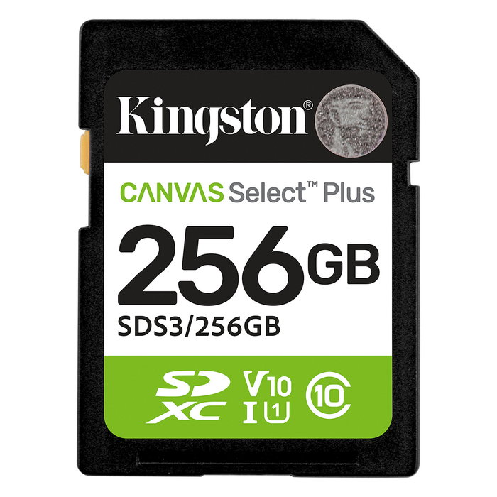 Kingston Canvas Select Plus 256 GB SDXC Gen3 Kingston Canvas Select Plus 256 GB SDXC Gen3