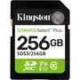 Kingston Tarjeta Memoria SDXC 256GB Canvas Select Plus Gen3 UHS-I U1 Clase 10