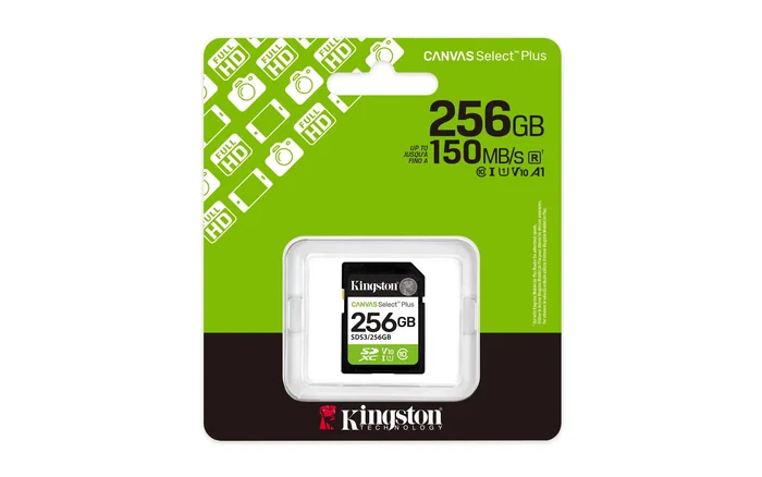 Kingston technology 256 gb sdxc canvas select plus gen3 150 mb/s c10 uhs-i u1 v10