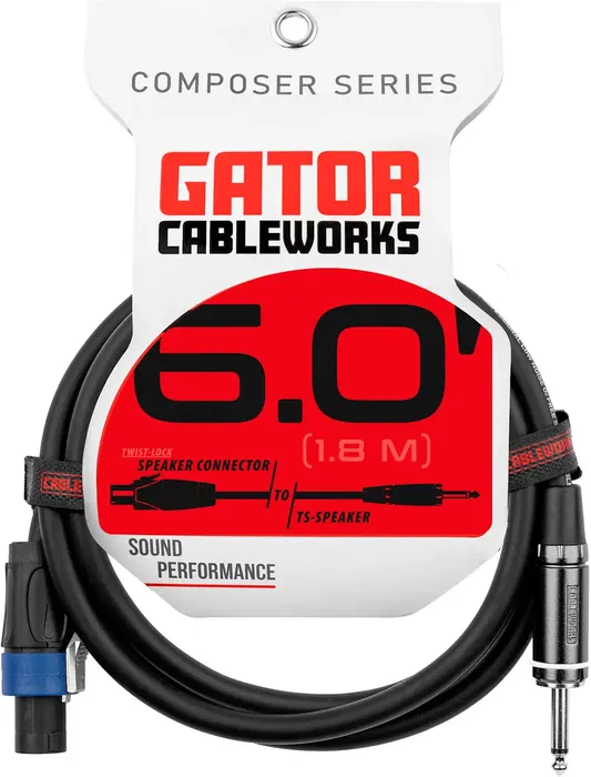 Cableworks Cable de Altavoz Jack/Speakon - 1,8 Metros