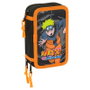Safta Estuche Escolar Naruto Shippuden Triple Cremallera 37 Piezas
