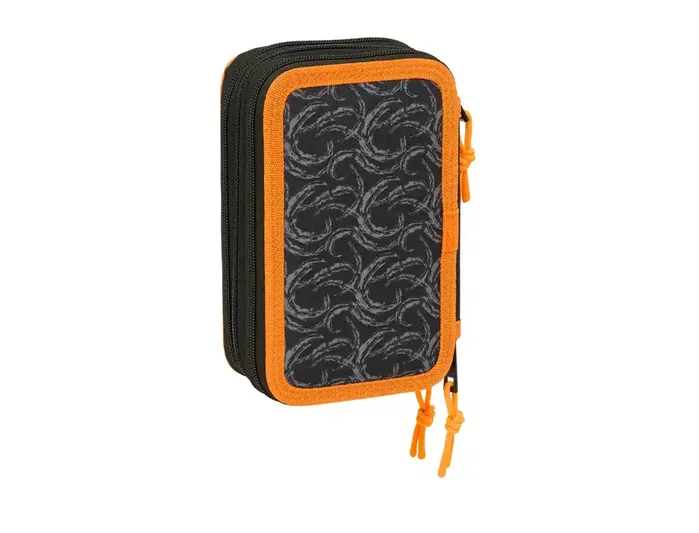 Safta Plumier Escolar Naruto Triple Cremallera con 37 Piezas, Dimensiones 195x125x55 mm Safta Plumier Escolar Naruto Triple Cremallera con 37 Piezas, Dimensiones 195x125x55 mm