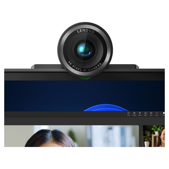 Lenovo 4K Pro Webcam con Microfono Direccional, Campo de Ajuste 90/78/65, Enfoque Automatico, HDR, Encuadre AI, USB-C, Cable Desmontable 1.5m Lenovo 4K Pro Webcam con Microfono Direccional, Campo de Ajuste 90/78/65, Enfoque Automatico, HDR, Encuadre AI, USB-C, Cable Desmontable 1.5m