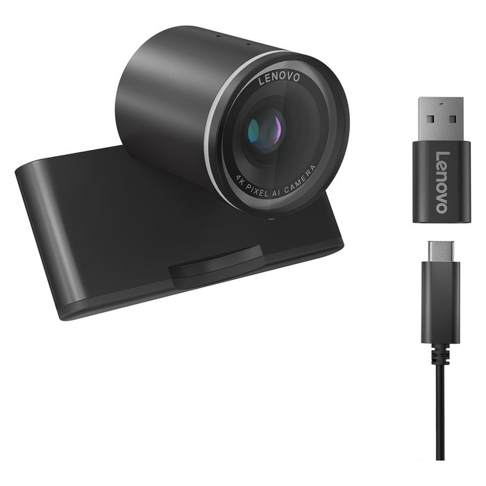 Lenovo 4K Pro Webcam con Microfono Direccional, Campo de Ajuste 90/78/65, Enfoque Automatico, HDR, Encuadre AI, USB-C, Cable Desmontable 1.5m Lenovo 4K Pro Webcam con Microfono Direccional, Campo de Ajuste 90/78/65, Enfoque Automatico, HDR, Encuadre AI, USB-C, Cable Desmontable 1.5m
