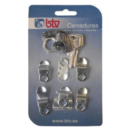 BTV KIT CERRADURA BUZON UNIVERSAL Nº1 CROMO REF 60001