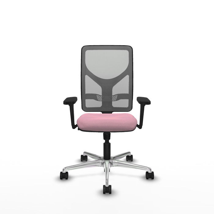 PIQUERAS Y CRESPO Silla de oficina Motilla Rosa y Gris PIQUERAS Y CRESPO Silla de oficina Motilla Rosa y Gris