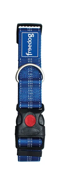 Freedog Collar Plus XL de Nylon Azul 40mm 55/75cm Freedog Collar Plus XL de Nylon Azul 40mm 55/75cm