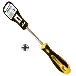 SIFER Destornillador Profesional Pozidriv 0x 75 mm