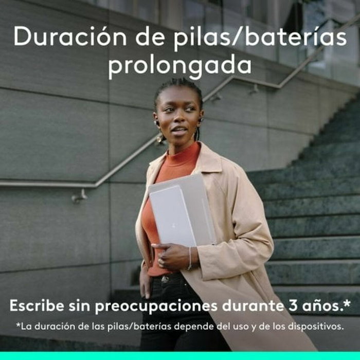 Teclado Bluetooth Logitech 920-013011 Qwerty Español Gris Blanco/Gris Teclado Bluetooth Logitech 920-013011 Qwerty Español Gris Blanco/Gris