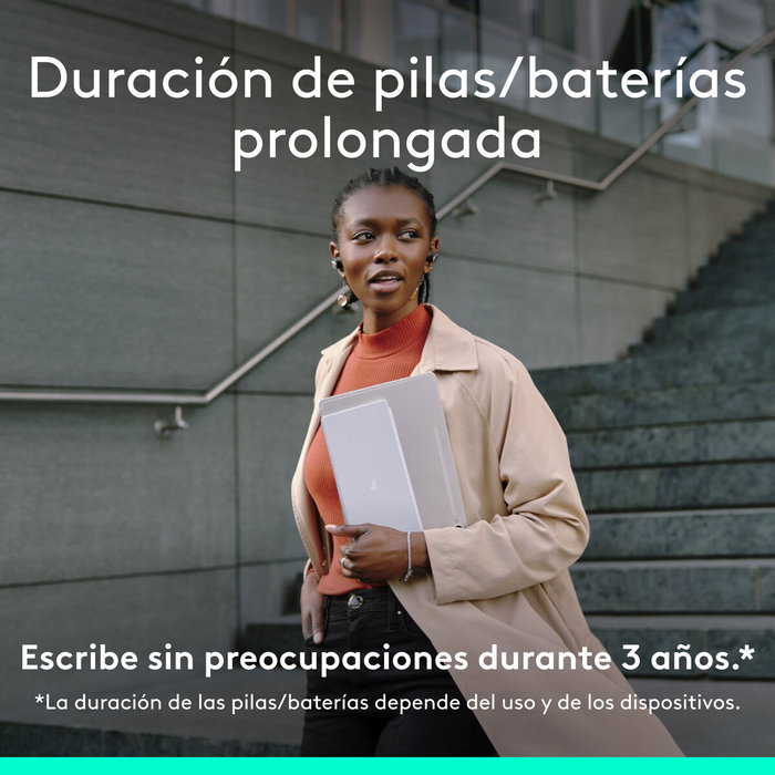 Teclado Bluetooth Logitech 920-013011 Qwerty Español Gris Blanco/Gris Teclado Bluetooth Logitech 920-013011 Qwerty Español Gris Blanco/Gris