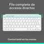Logitech Keys-To-Go 2 Teclado Bluetooth Español Gris, Blanco