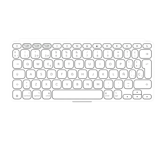 Logitech Keys-To-Go 2 Teclado Bluetooth Español Gris, Blanco Logitech Keys-To-Go 2 Teclado Bluetooth Español Gris, Blanco