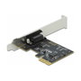 DeLOCK Tarjeta PCI Express x1 a Serie RS-232 (PCIe, 1 Puerto, Full Duplex, Soporta Windows 10/8.1)