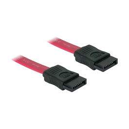 DeLOCK Cable SATA 0.3 Metros Rotativo de 90 Grados, Referencia 0,3m rot, para Conexión Interna de Discos Duros y Unidades Ópticas