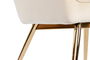 DKD Home Decor Butaca Crema Dorado Velvet 74 x 90 x 74 cm