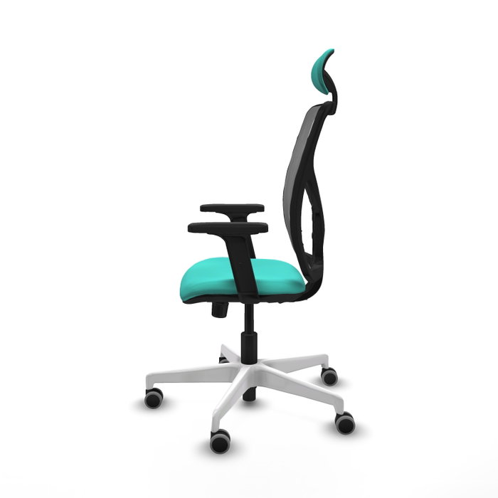 PIQUERAS Y CRESPO Silla de oficina Motilla con mecanismo Sincro, Turquesa y Gris PIQUERAS Y CRESPO Silla de oficina Motilla con mecanismo Sincro, Turquesa y Gris