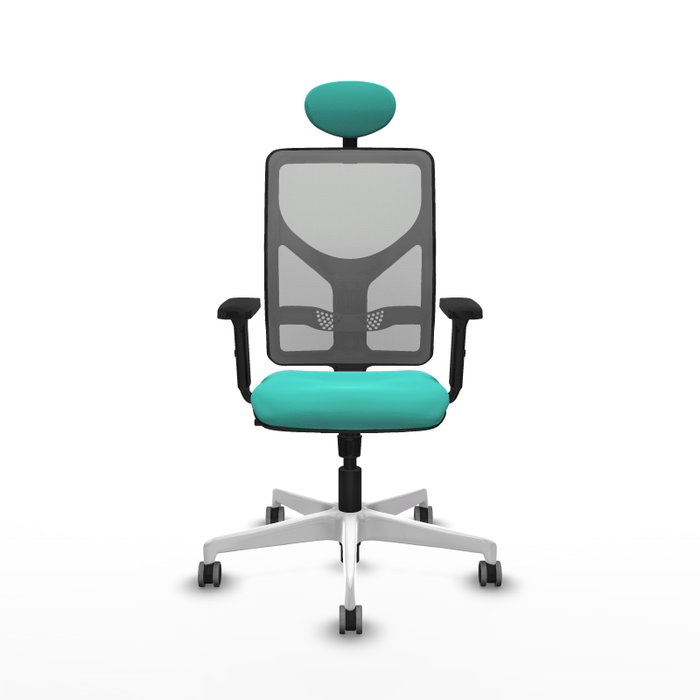 PIQUERAS Y CRESPO Silla de oficina Motilla con mecanismo Sincro, Turquesa y Gris PIQUERAS Y CRESPO Silla de oficina Motilla con mecanismo Sincro, Turquesa y Gris