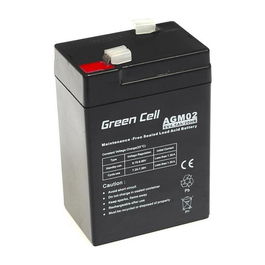 Green Cell AGM02 Bateria de Repuesto, 6V, 4.5Ah, Lead Acid