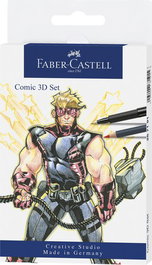 FABER-CASTELL Set Comic 3D Estuche de 11 piezas