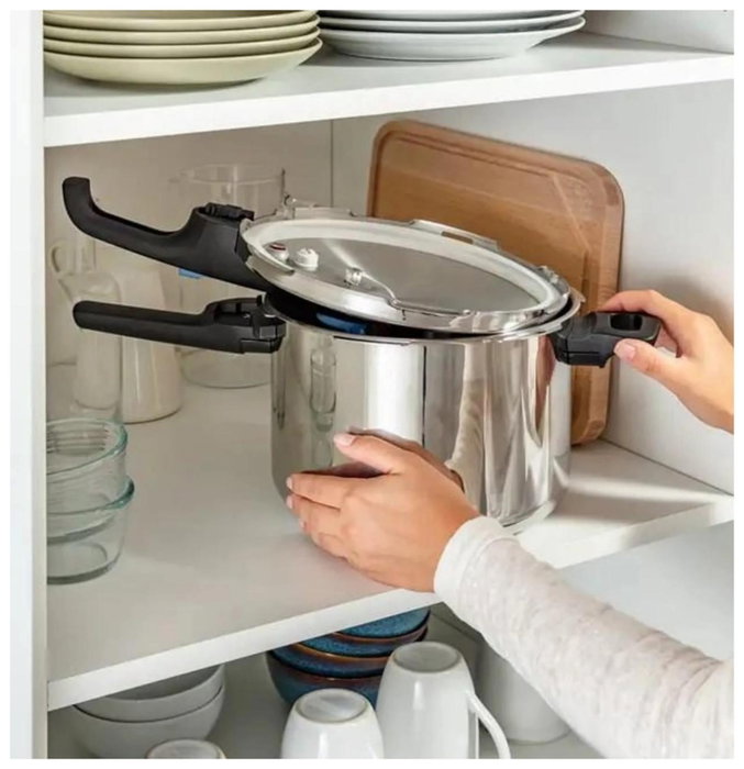 Tefal Secure Trendy P2580701 Olla de 6 l, Plata