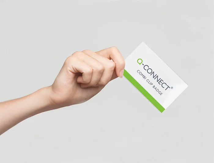 Q-connect Identificador con pinza e imperdible KF01567 54x90 mm