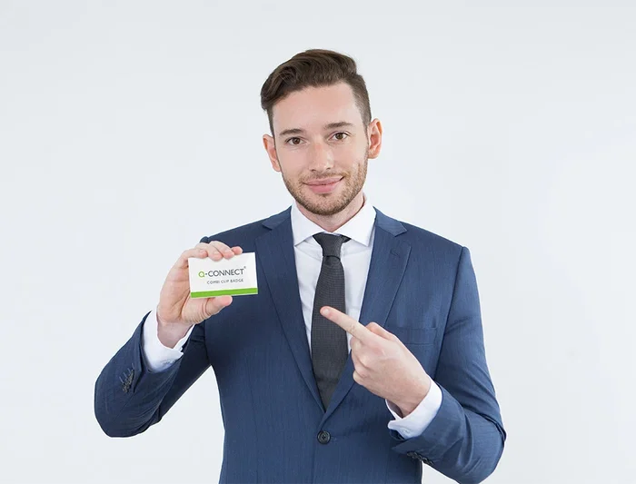 Q-connect Identificador con pinza e imperdible KF01567 54x90 mm