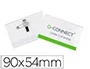 Q-connect Identificador con pinza e imperdible KF01567 54x90 mm