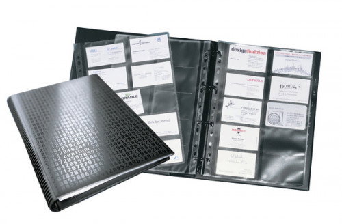 Durable Tarjetero Visifix Centium A4 con 20 fundas y separadores